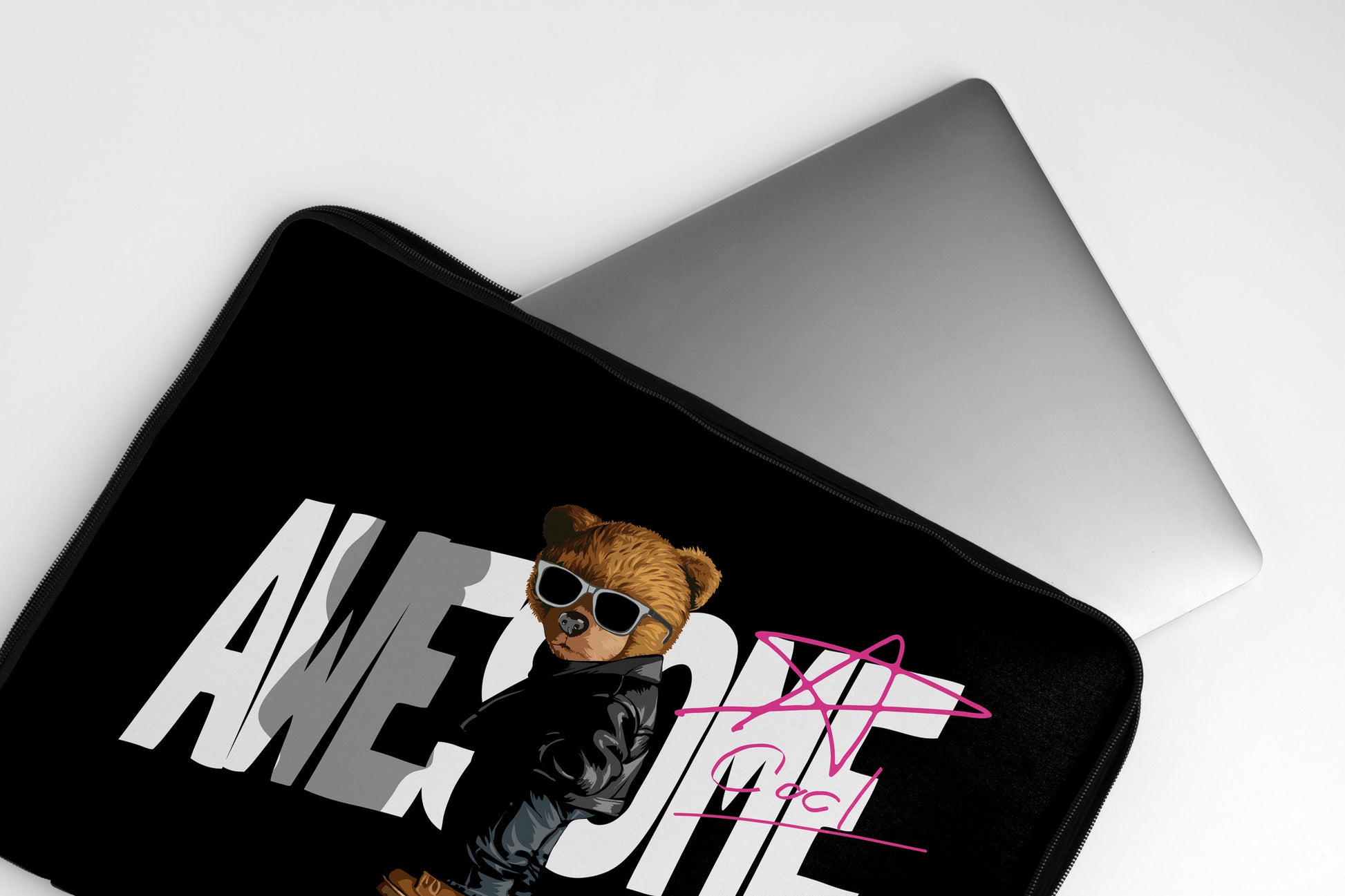 Awesome Bear Laptop sleeve Dank N Drip