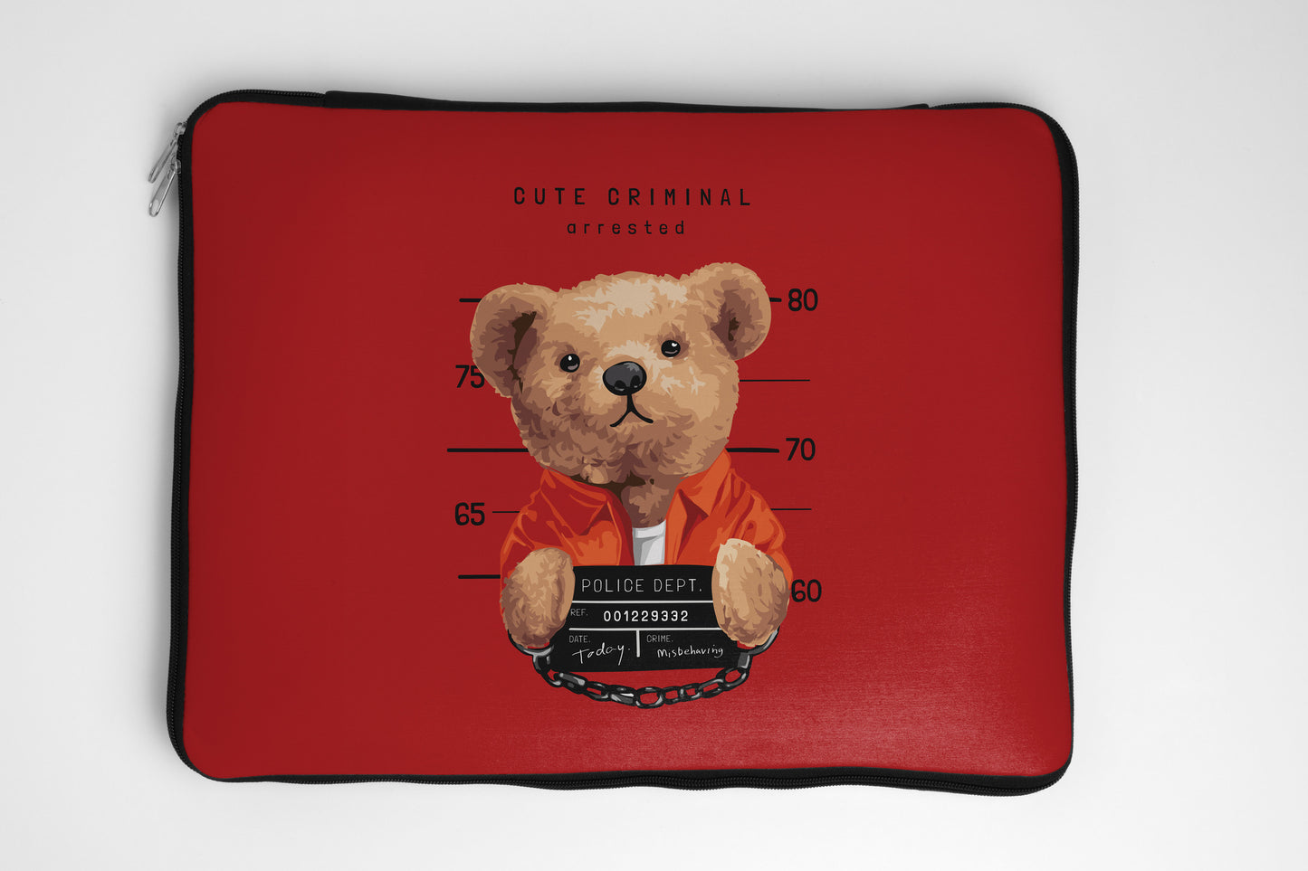 Arrested bear Laptop Sleeve dank n drip