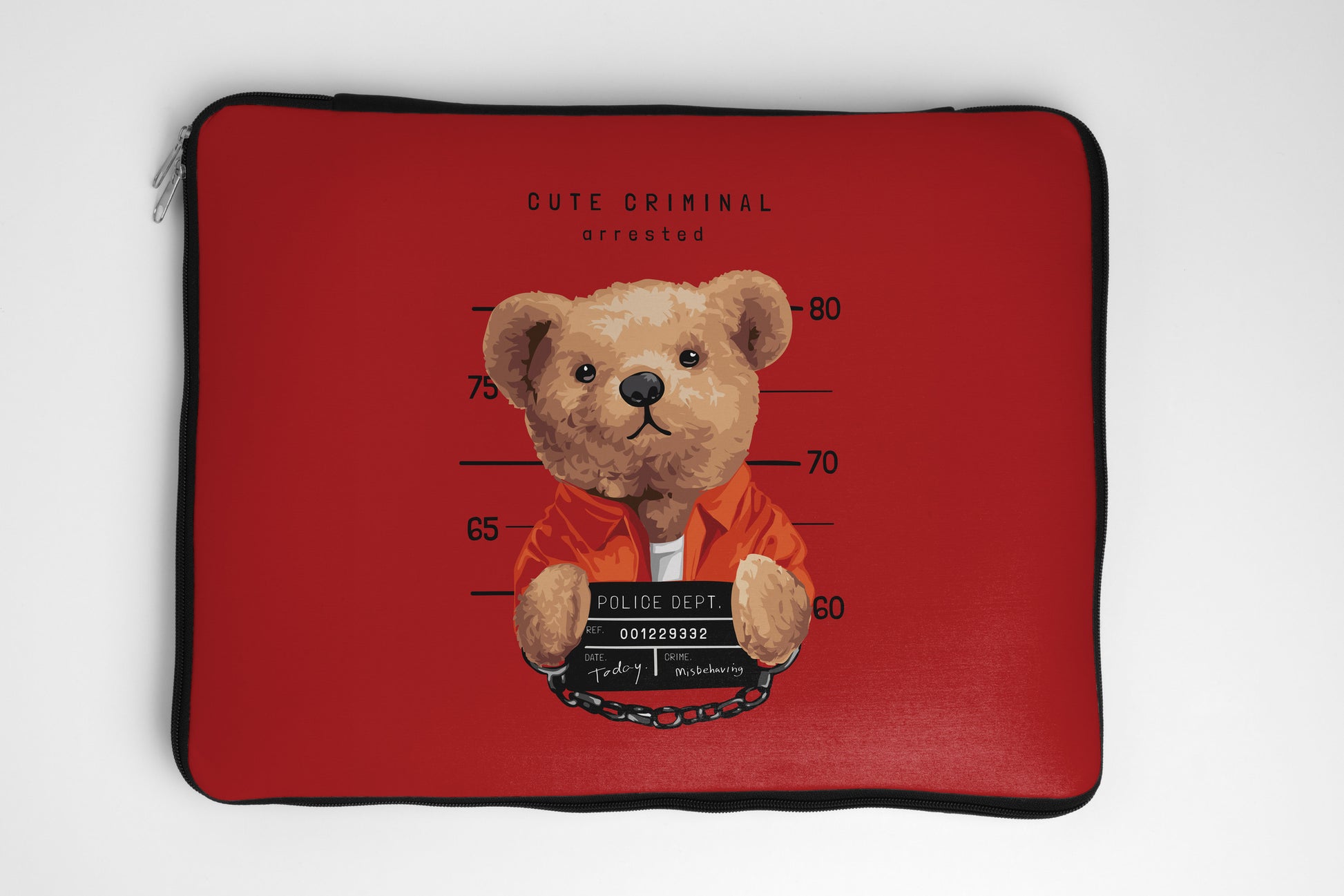 Arrested bear Laptop Sleeve dank n drip