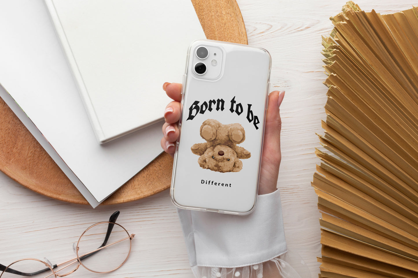 Born to be different Bear Phone Case