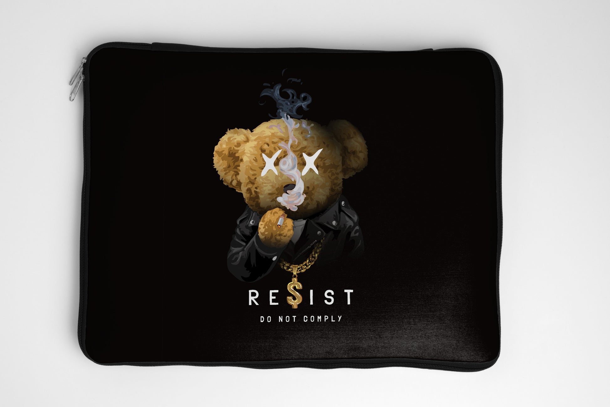 Resist Bear Laptop Sleeve dank n drip