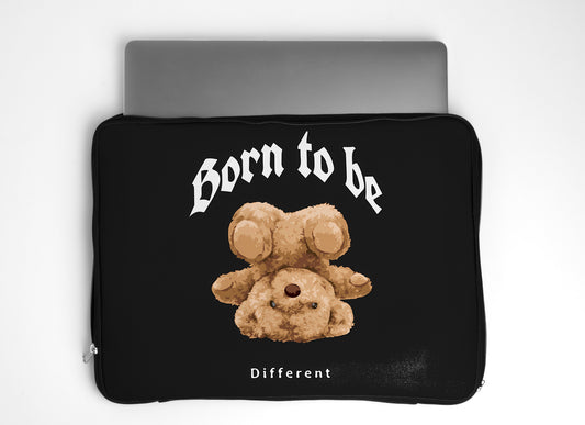 Born To Be Different Bear Laptop Sleeve