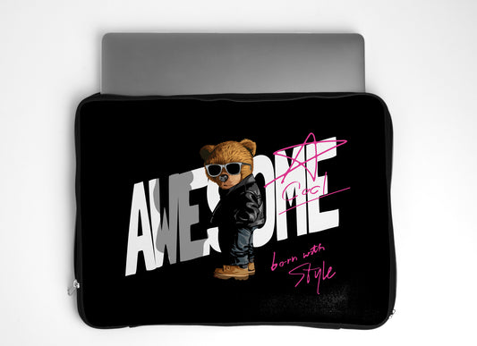 Awesome Bear Laptop sleeve Dank N Drip