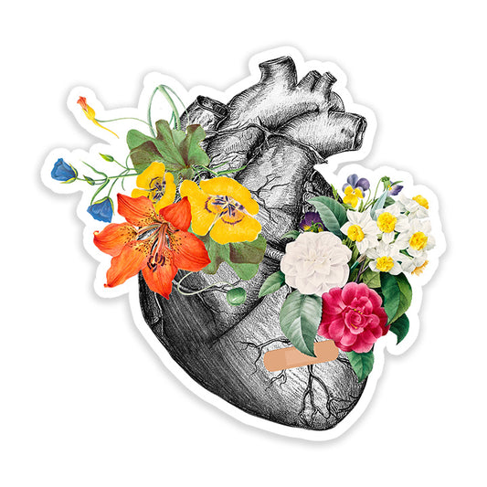 Beautiful heart flower Sticker
