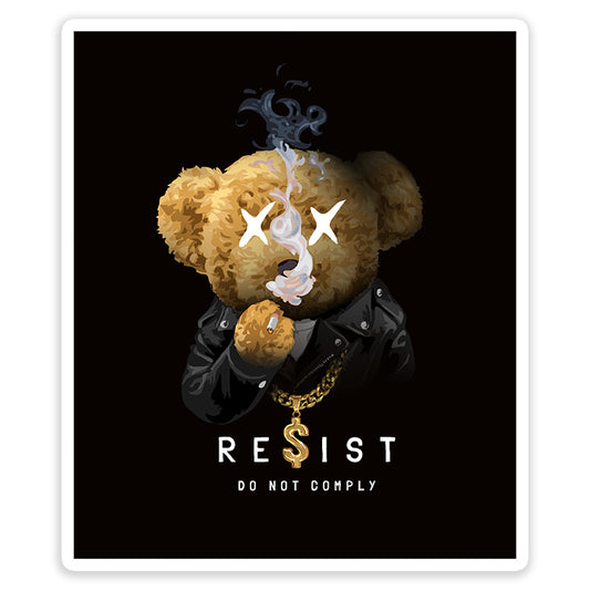 Resist Bear Sticker