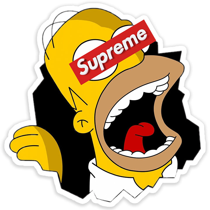 Simpsons SUP Sticker
